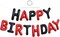 Colorful Celebrations: 16-Inch Mylar Foil Happy Birthday Balloons Banner - Eco-Friendly Decor for All Ages!
